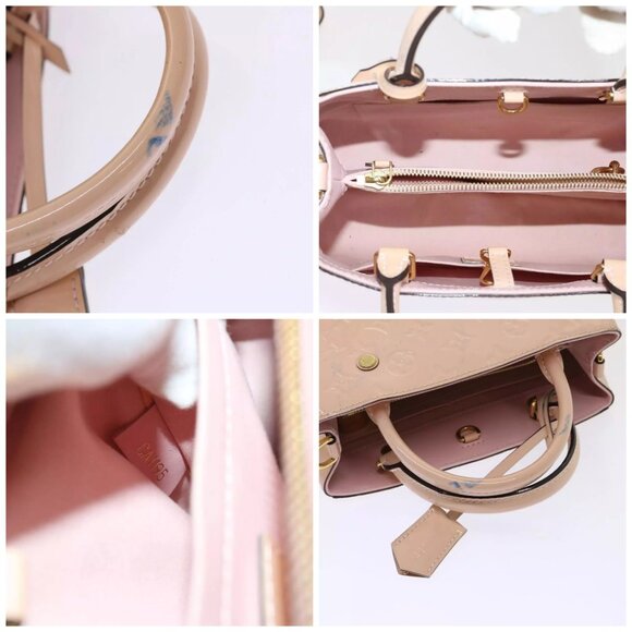 LOUIS VUITTON Monogram Vernis Montaigne BB Bag Rose Valerine - Picture 15 of 16